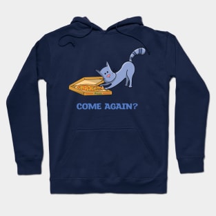 Kitty Cat Stealing Pizza Hoodie